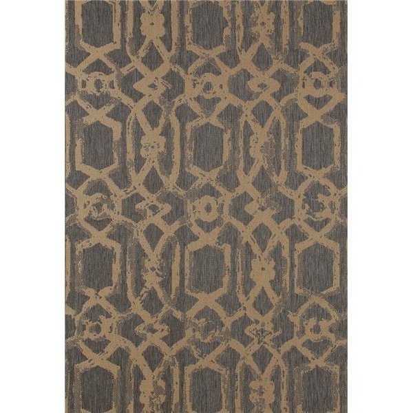 Art Carpet Art Carpet 29946 3 x 4 ft. Plymouth Collection Blacksmith Flat Woven Indoor & Outdoor Area Rug; Gray 29946
